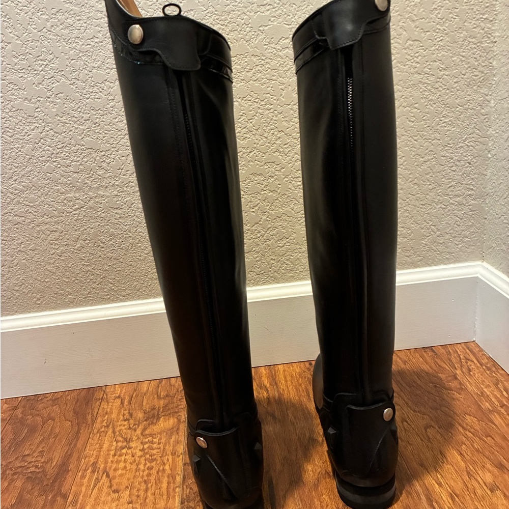 NEW in box Celeris DIOGO handmade black leather riding boots. UK 41 women - Picture 6 of 11